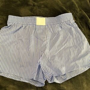 NWT Lioness Blue and White Cobain shorts
